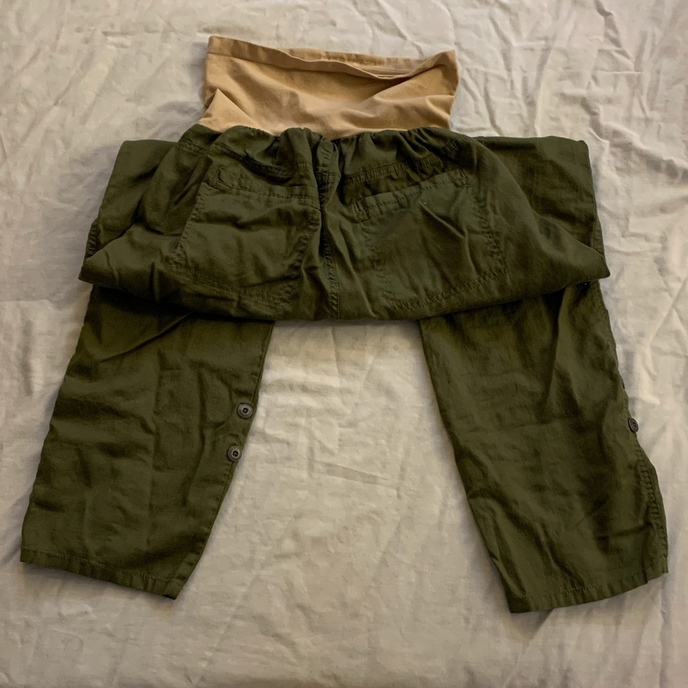 Cropped maternity pants